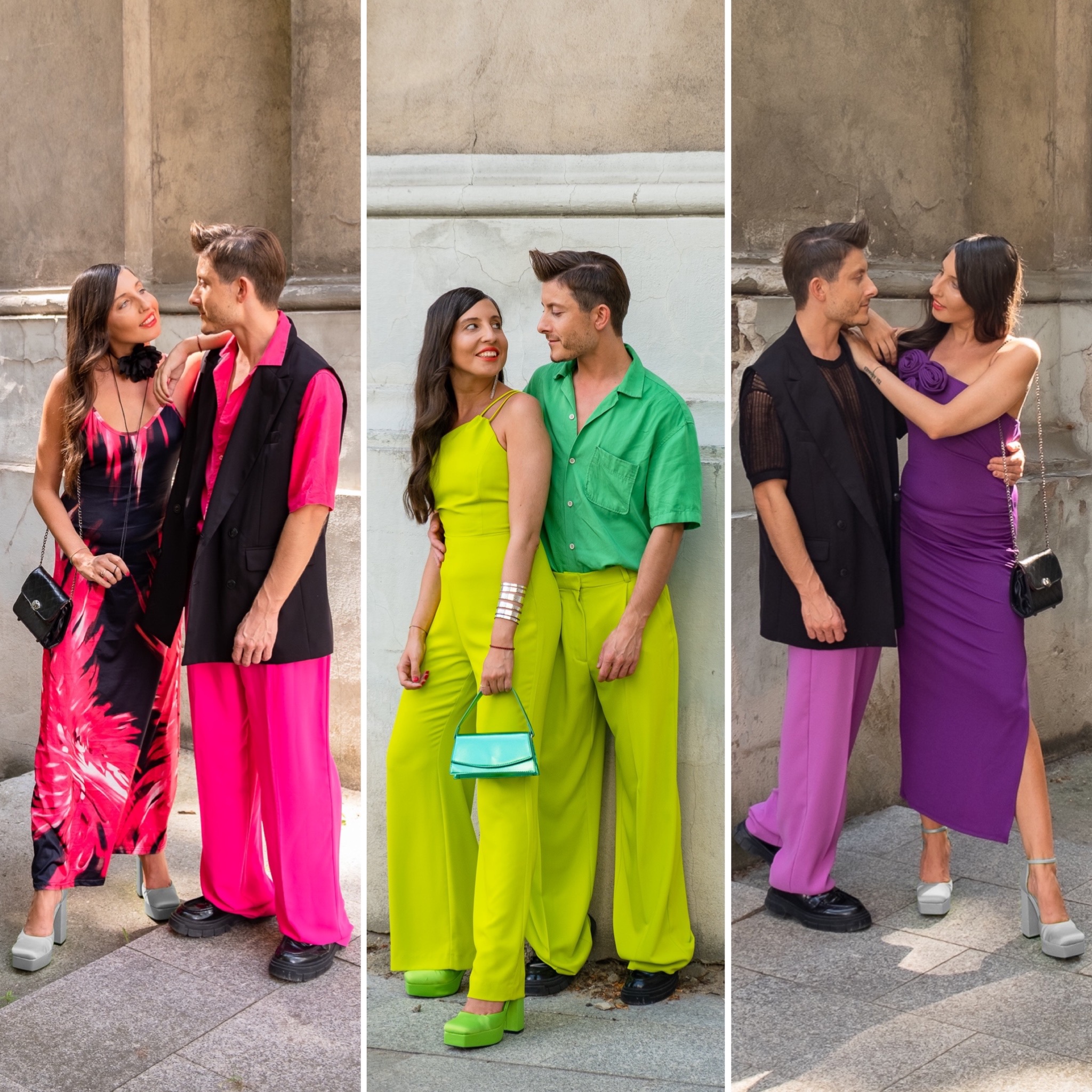 anrika i szafa gra stylizacje okolicznościowe weselne dla par fashion couple style matchy matchy trendy 2023